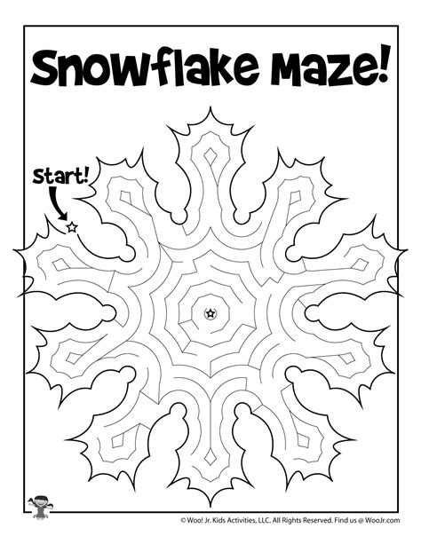 Winter Maze Printable